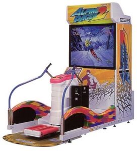 alpine racer 2 arcade game hire near me