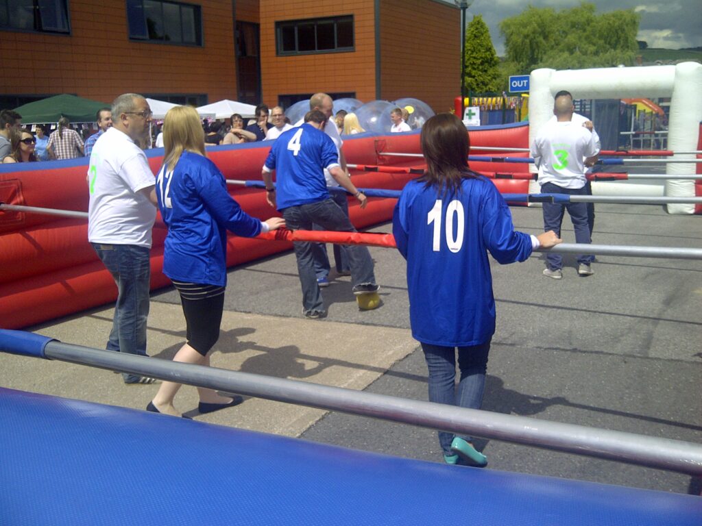 Rodeo Football Hire and Football Themed Ideas for Euro 2024 Events 6 Human Table Football Hire