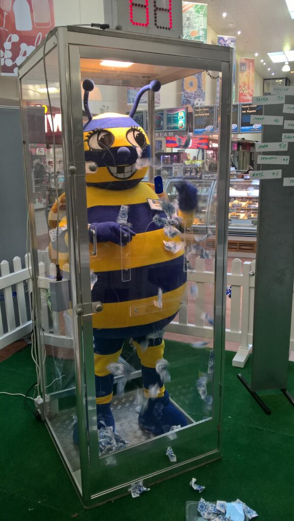 Freshers Fayre Cash Cube Hire