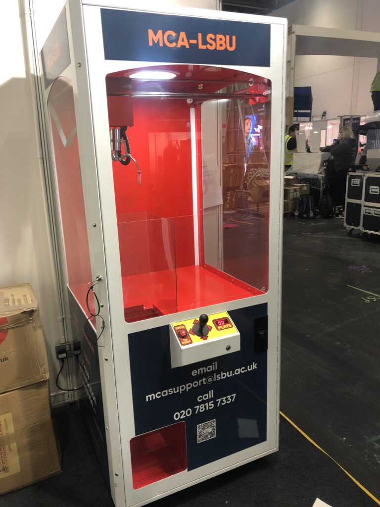Arcade Claw Machine Hire for Freshers events