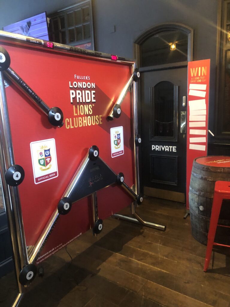 Branded Batak Pro Hire ready to go at an exhibition stand