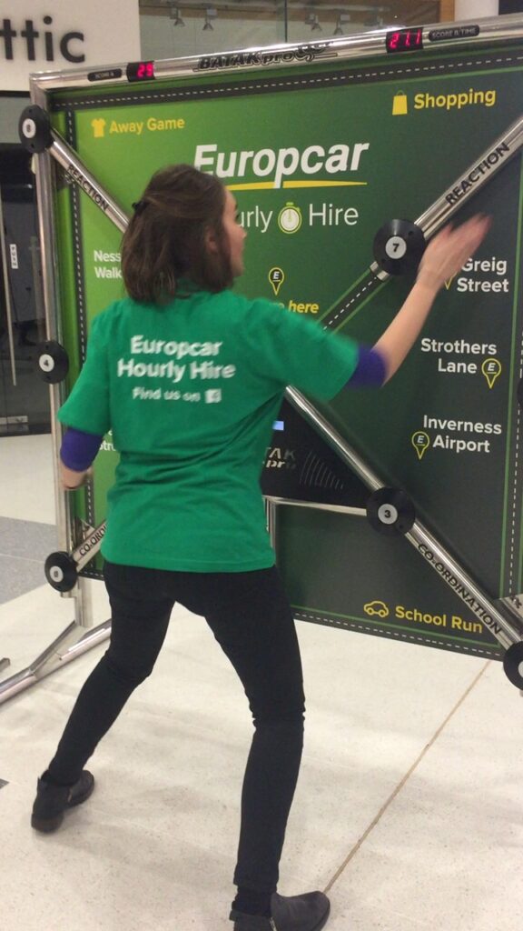 Why businesses are using Batak for corporate wellness and motivation. 7 Fast paced Batak reaction wall in action