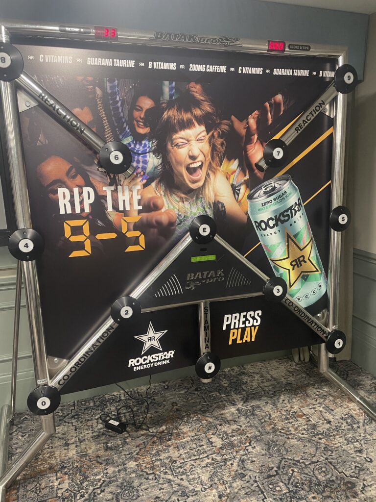 Why businesses are using Batak for corporate wellness and motivation. 10 Fully Branded Rockstar Batak Pro Game Hire