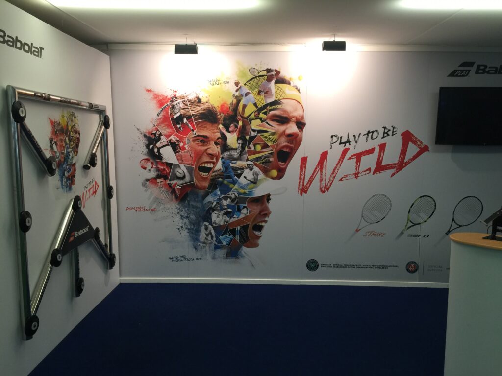 Batak wall mounted on exhibition stand