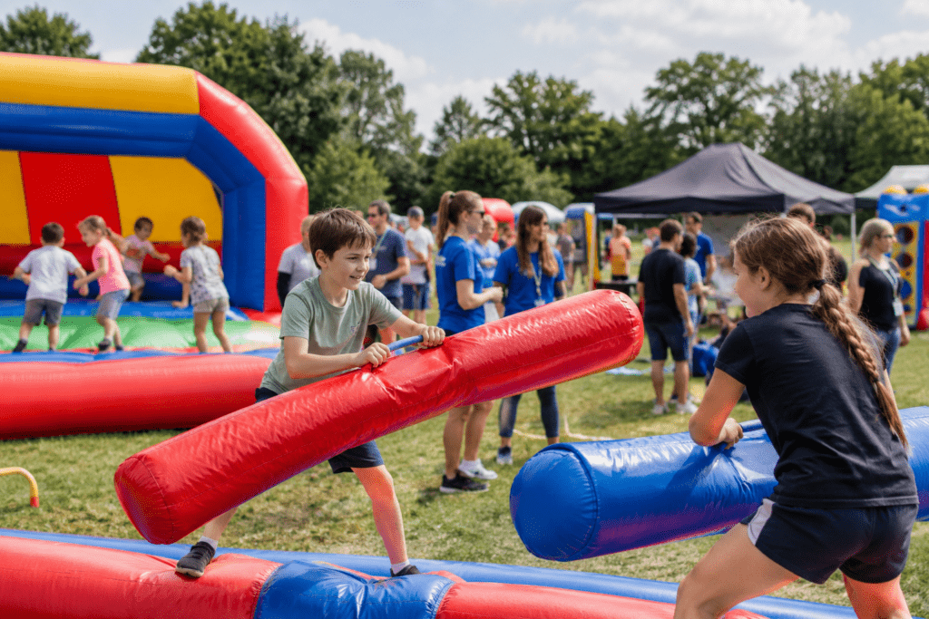 Indoor vs Outdoor Inflatables: What Event Organisers Need to Consider 5 Indoor vs Outdoor Inflatables_ What Event Organisers Need to Consider